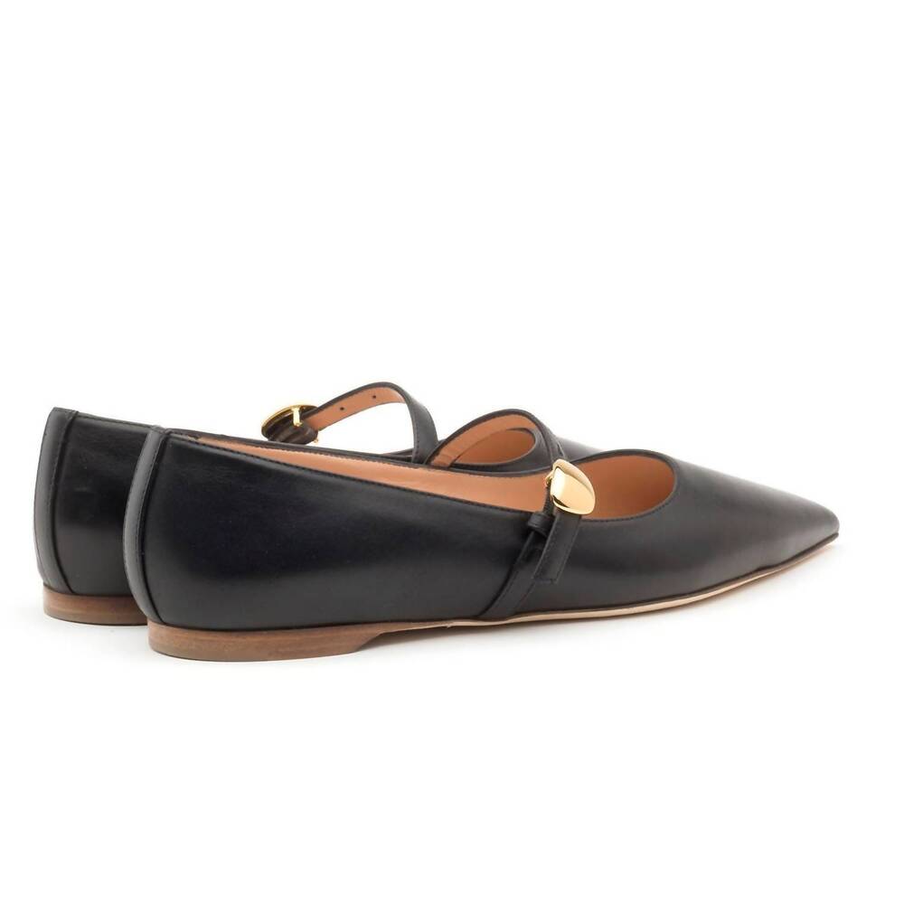 NEW RUPERT SANDERSON women's innis pointed toe flats in black - Picture 2 of 7